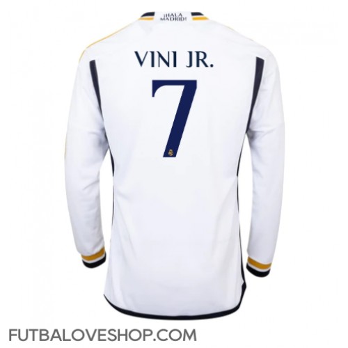 Dres Real Madrid Vinicius Junior #7 Domáci 2023-24 Dlhy Rukáv